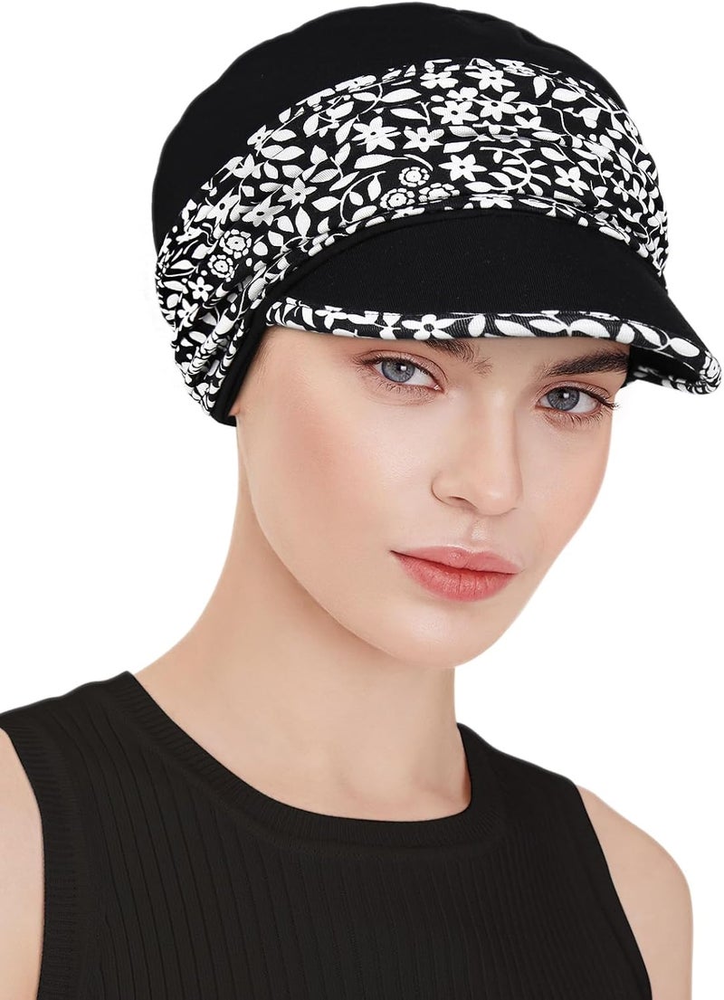 Awefeel Chemo Headwear Viscose Newsboy Cap for Women Fall and Winter Hats - Image 3